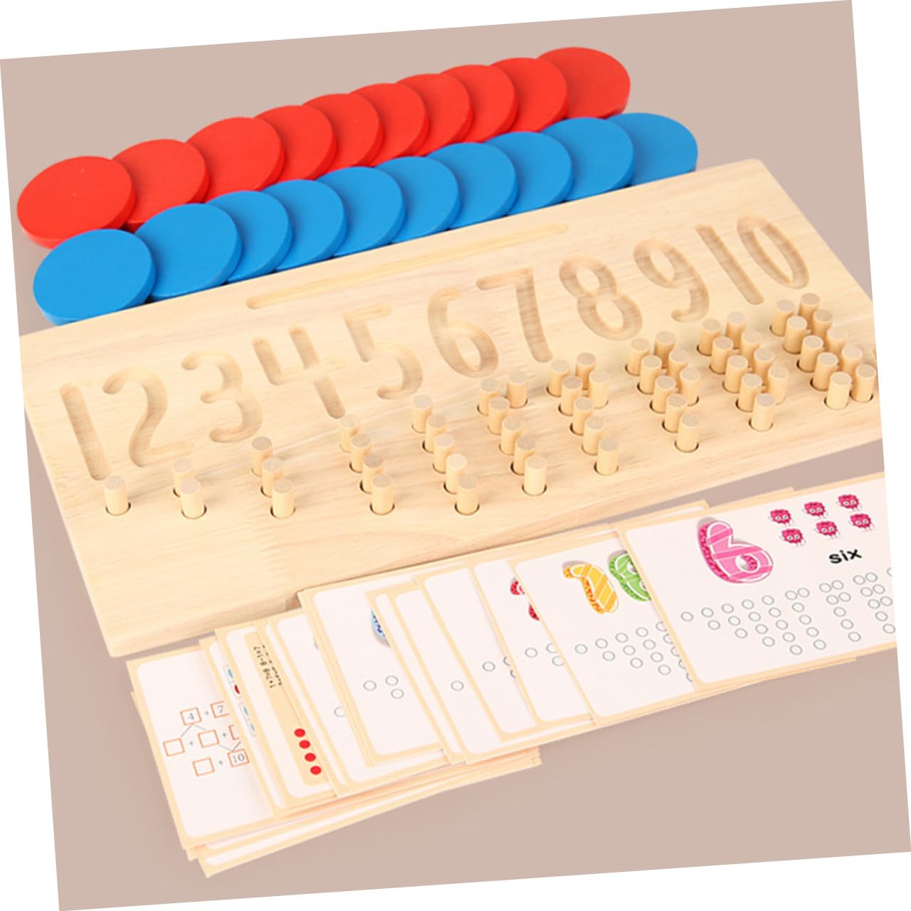 Tablero de Trazado de Números de Madera, Juego 1 Pieza