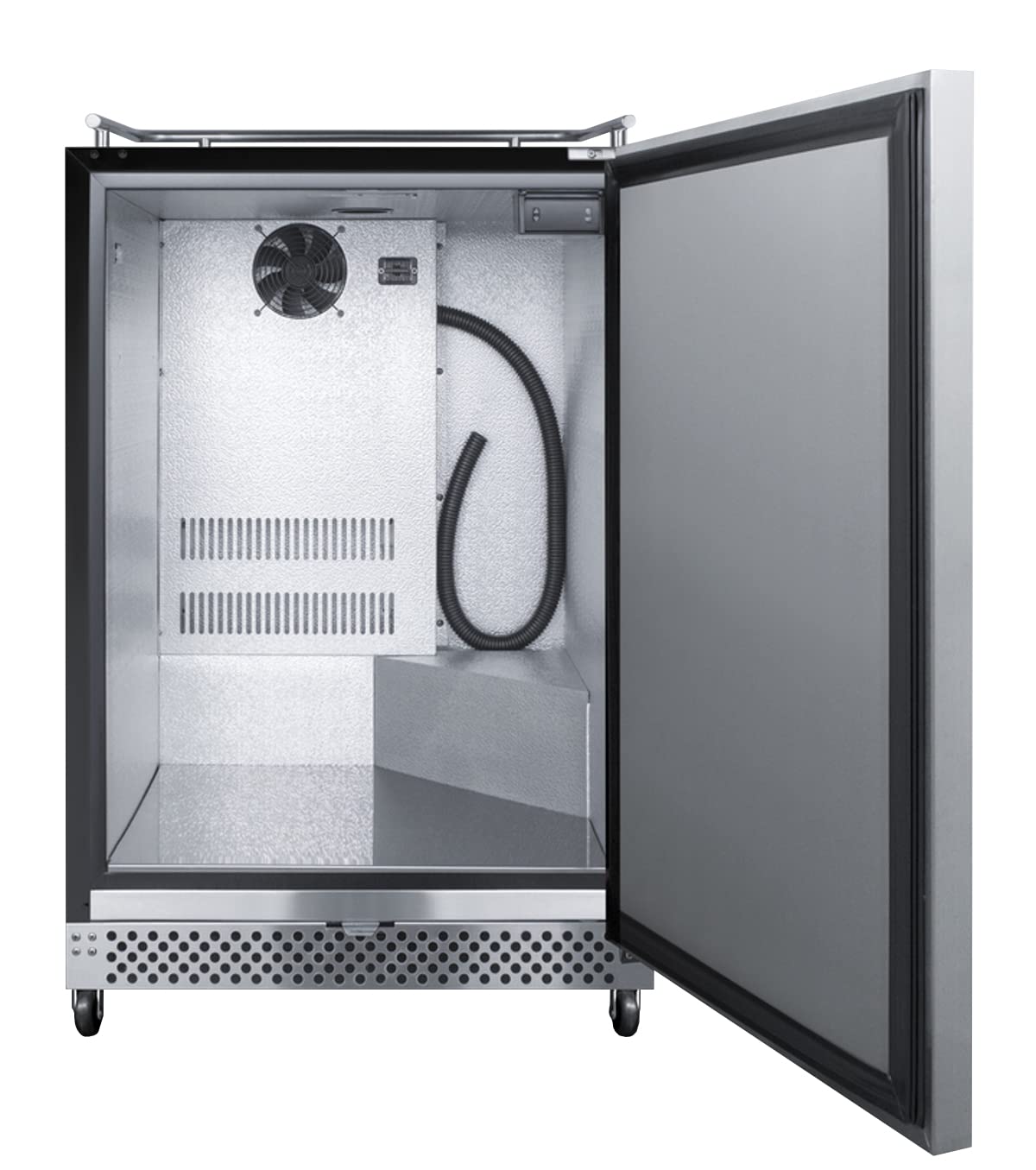Summit Appliance Sbc696osnk 24' Wide Built-In Outdoor Kegerator, Weatherproof, Full-Sized Beer Dispenser, 6.04 Cu.Ft Capacity, Digital Thermostat, Automatic Defrost, LED Lighting, Self-Closing Door on Fridge.com - View 2