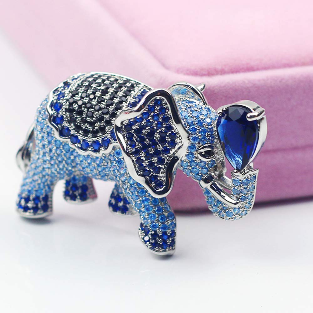 MADALENA SARARA AAA Cubic Zircon Women Brooch Pin Elephant Women Suit Brooch