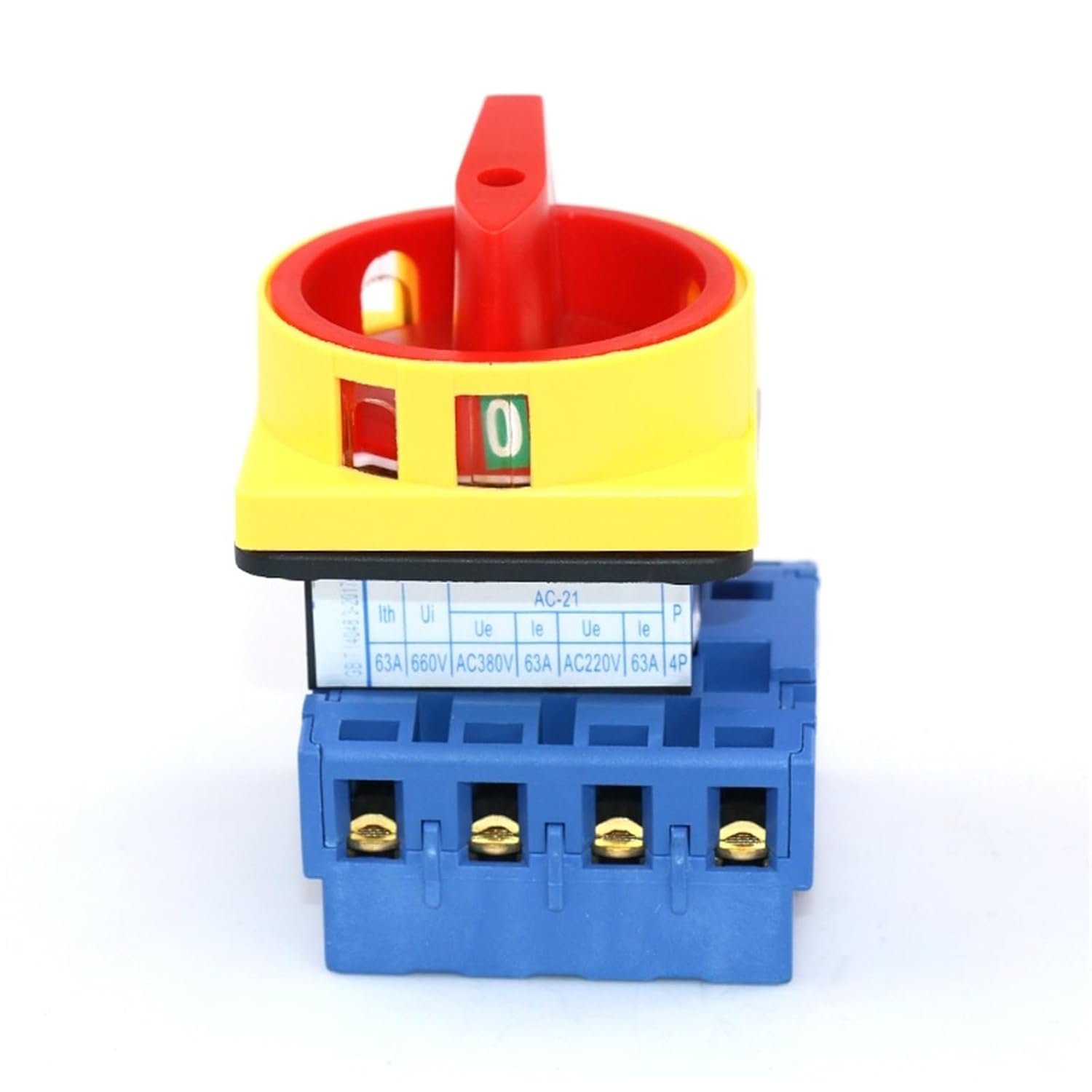 SZD11-63/400010 63A 660V 4P 2 Position Off ON Power Circuit Breaker Main Control Switch 1Pcs