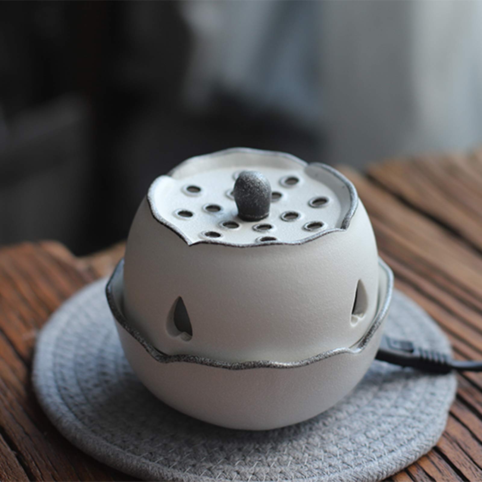 świece zapachowe świece woskowe Podgrzewacz do świec, ceramiczny palnik z regulacją temperatury, piec aromaterapii, lampa olejkowa