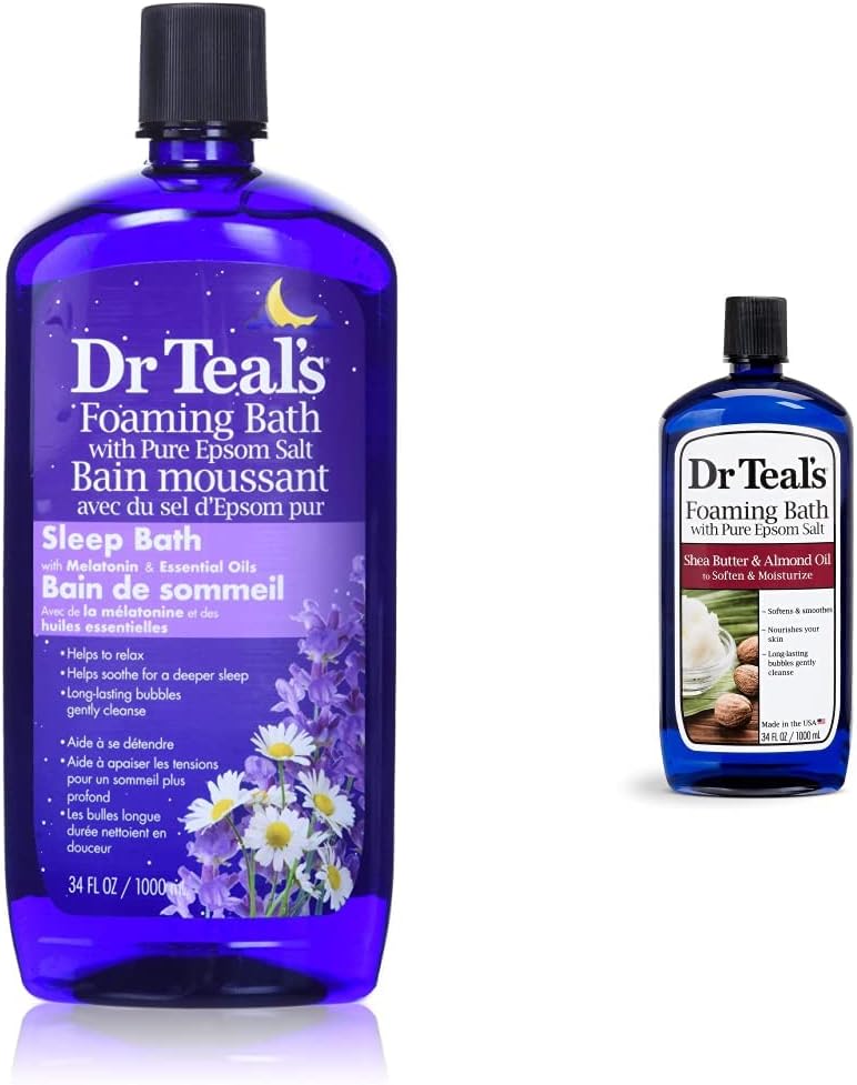 Dr Teal's Melatonin Sleep Bath + Shea Butter & Almond Oil Foaming Bath