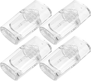 فوميز. 4 قطع من زجاجات عينات الشفاه الفارغة، زجاجات زيت الشفاه الشفاه، حاوية زيت الشفاه الفارغة لملمع الشفاه، البولي بروبلين