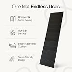 Modyst No Tapis de yoga pliant, TPE Tapis de yoga pliant, Tapis d'exercice pliable pour le yoga, Pilates, séances d'entraînement au sol, Design compact, Voyage amical, Idéal pour la maison & Gymnase