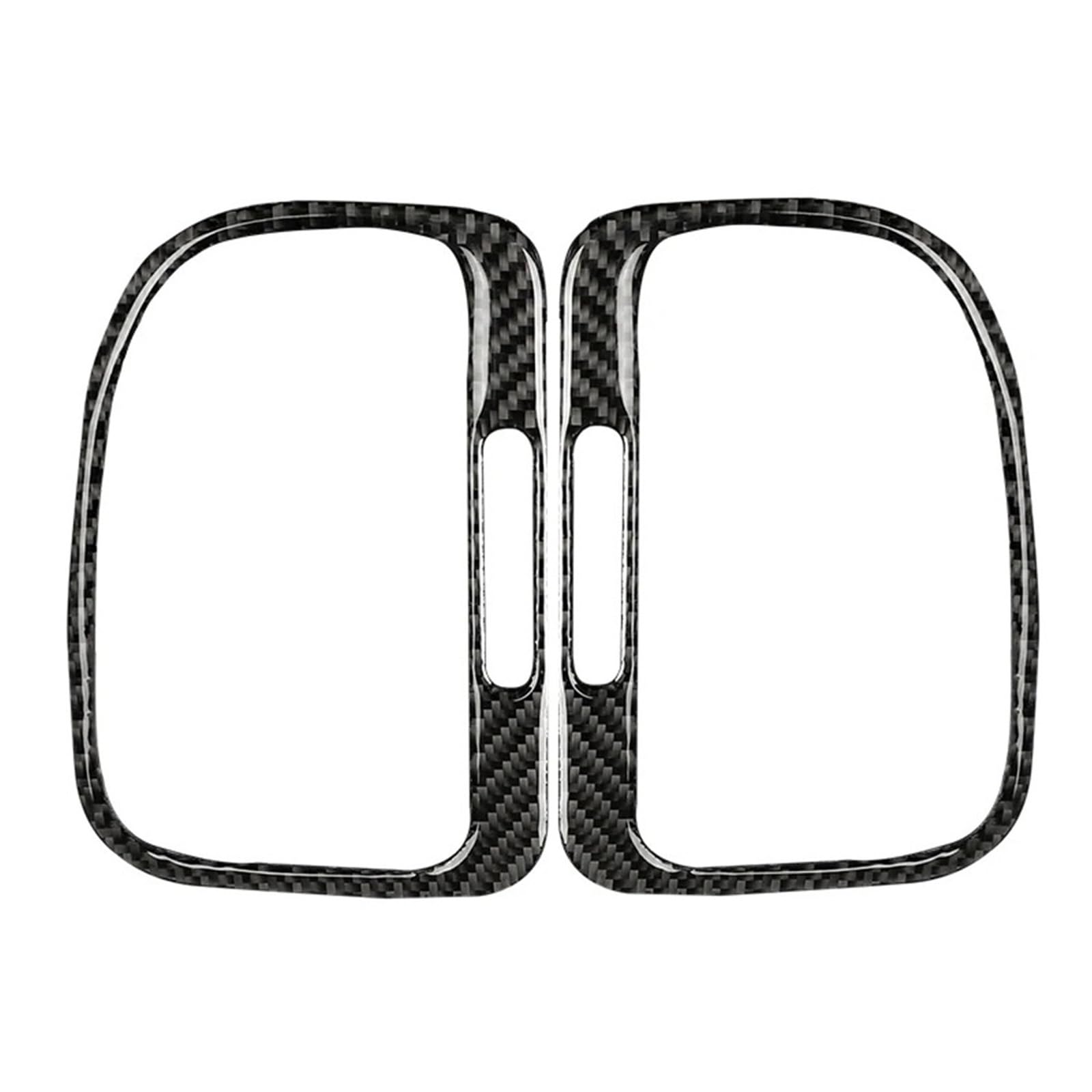 Compatible for VW Golf 6 GTI R MK6 2008-2012 Carbon Fiber Car Instrument Panel Left Right Air Vents Decoration Stickers Accessories(TYPE9)