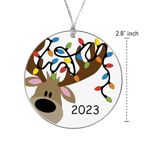 Miniatura 3 de Christmas Ornament 2023  Ceramic Ornament  Christmas Tree Decoration  House Warming Gifts  Deer Ornament (Deer)