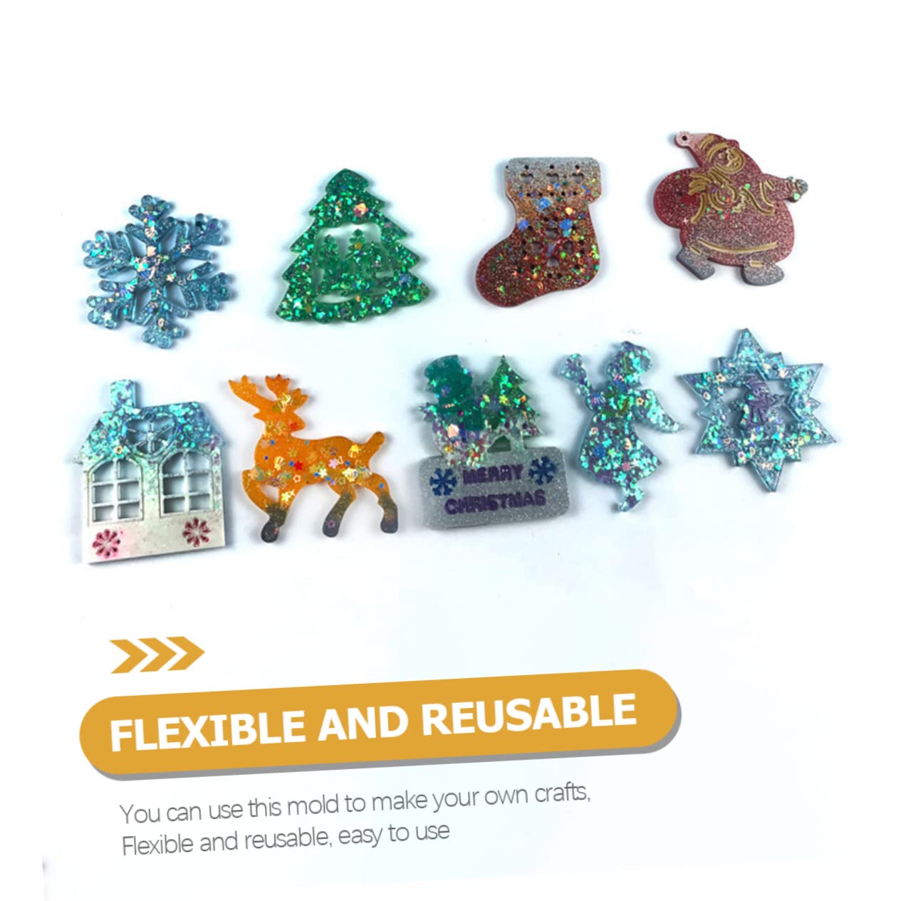 Anneome 18piezas Moldes Para Colgantes De Ventilación De Navidad Moldes De Epóxica Para Decoración De Campanillas Manualidades De Adornos Navideños