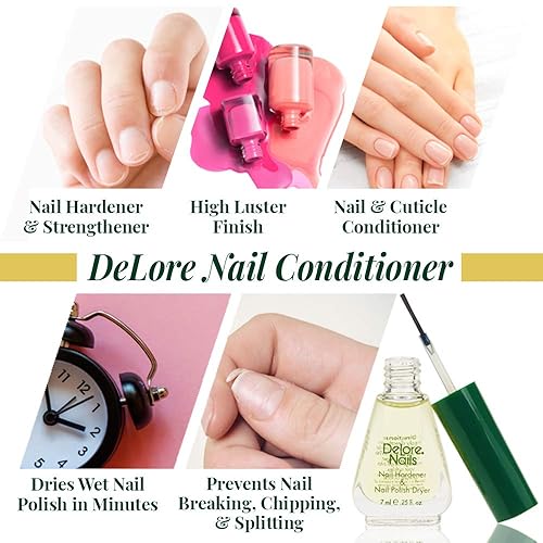 Miniatura 3 de Delore para endurecedor de uñas y secador de esmalte de uñas, 25 onzas (paquete de 2)