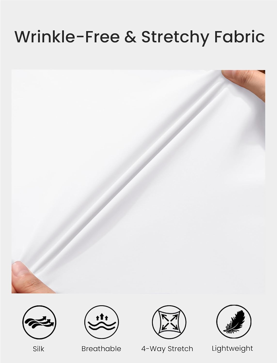 HOTOUCH Button Down Shirts for Women Short Sleeve Stretch Dress Shirt Wrinkle-Free Formal Work Business Blouses S-2XL - Image 7