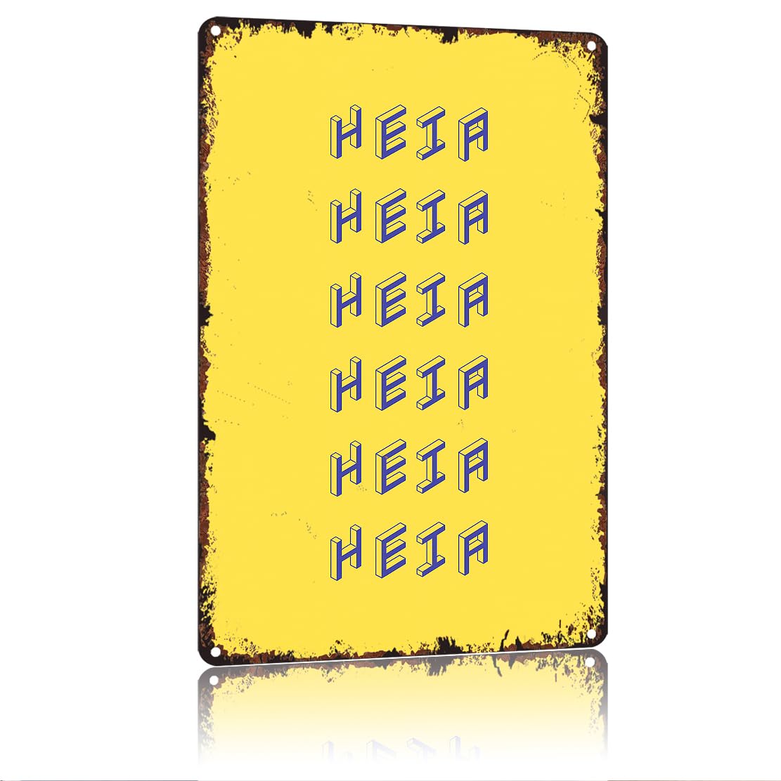peiyeety Heia Funny 8x12 Inch Aluminum Vintage Metal Tin Signs-For Living Room Kitchen Bedroom Patio Porch Men'S Nest Wall Decor