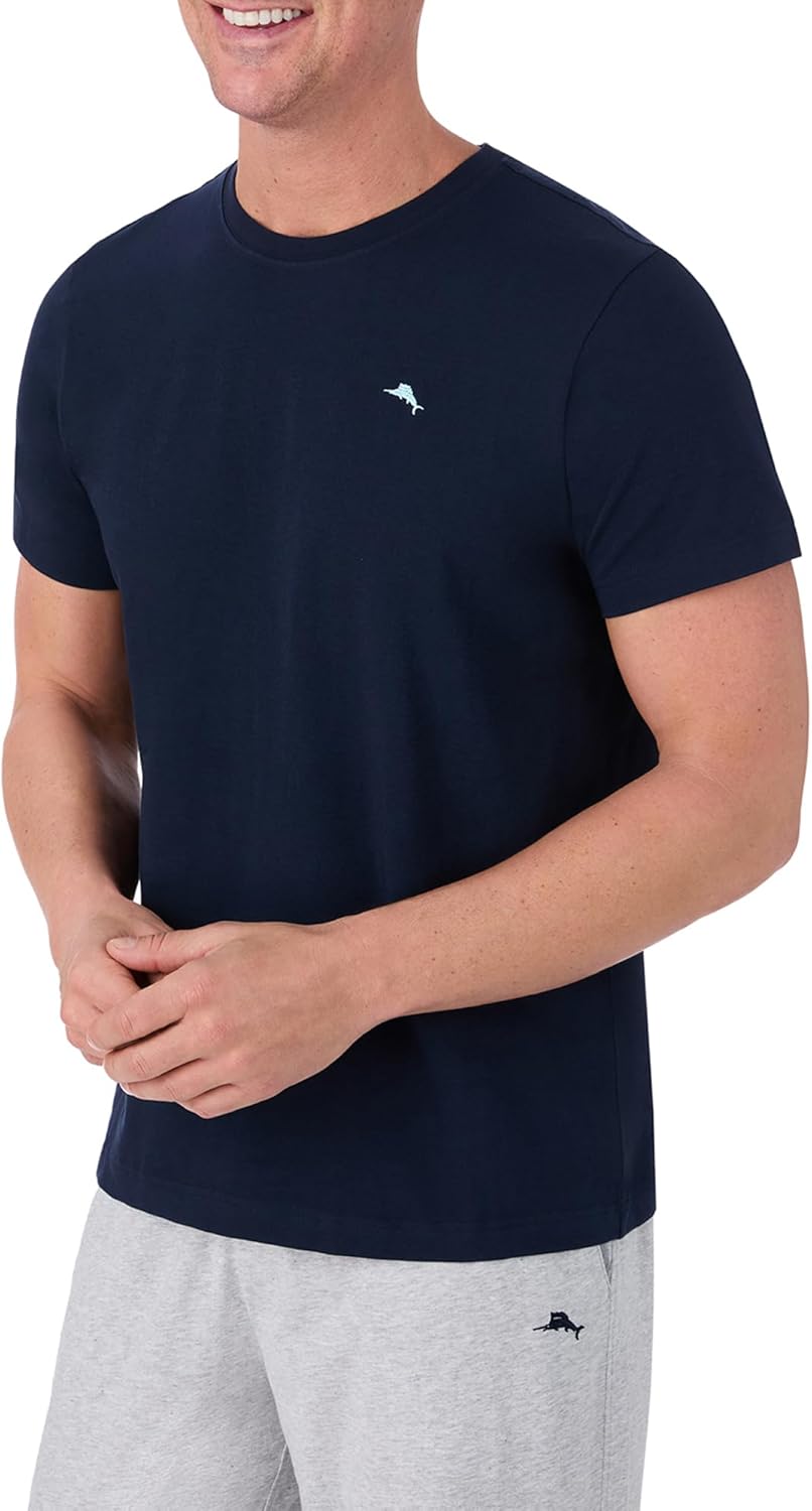Tommy Bahama - Men's Essential 2 Pack T Shirts, Short Sleeve Crew Neck Stretch Jersey Top for Sleep or Lounge - Image 2