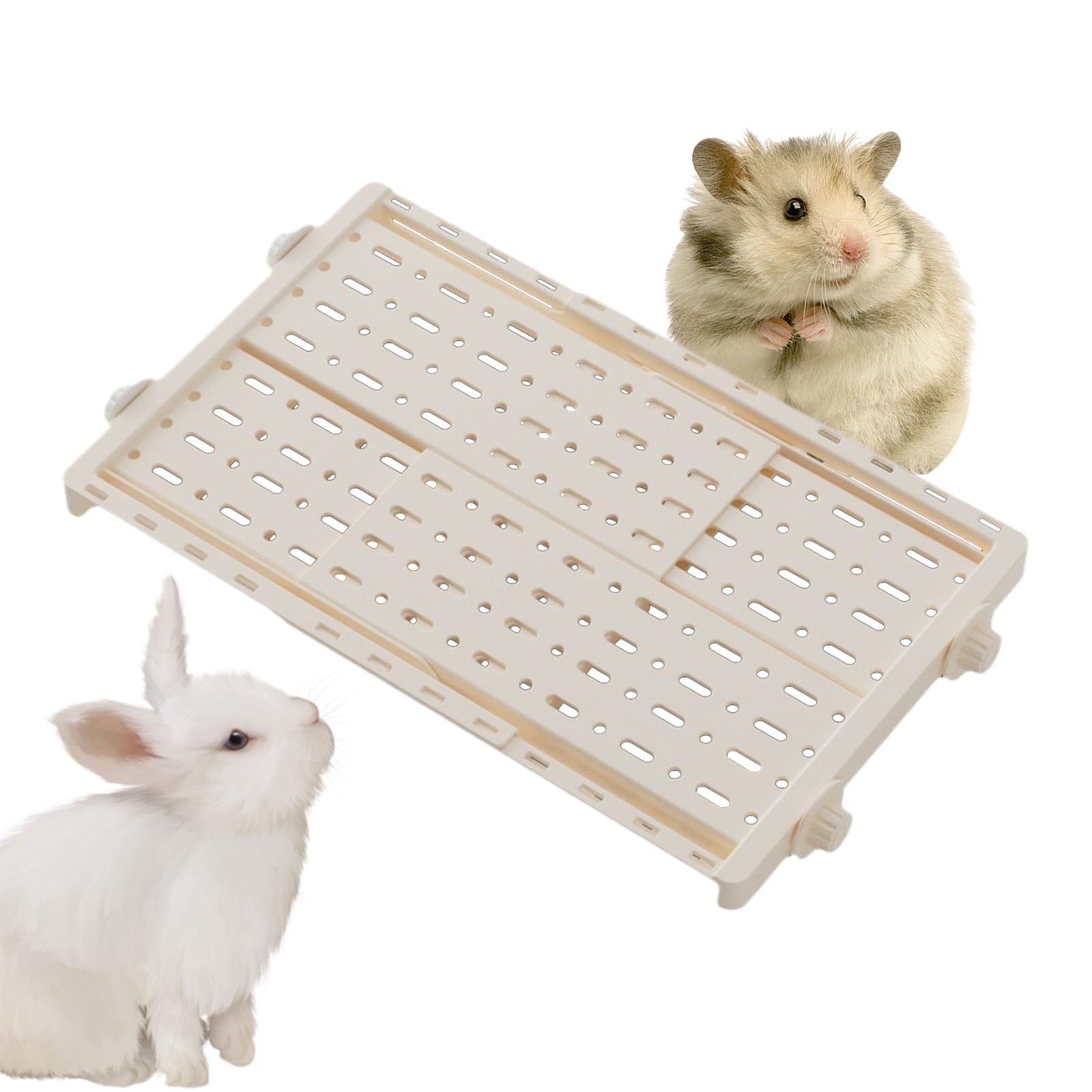 Habitat pour lapins installé au salon pour des moments de repos