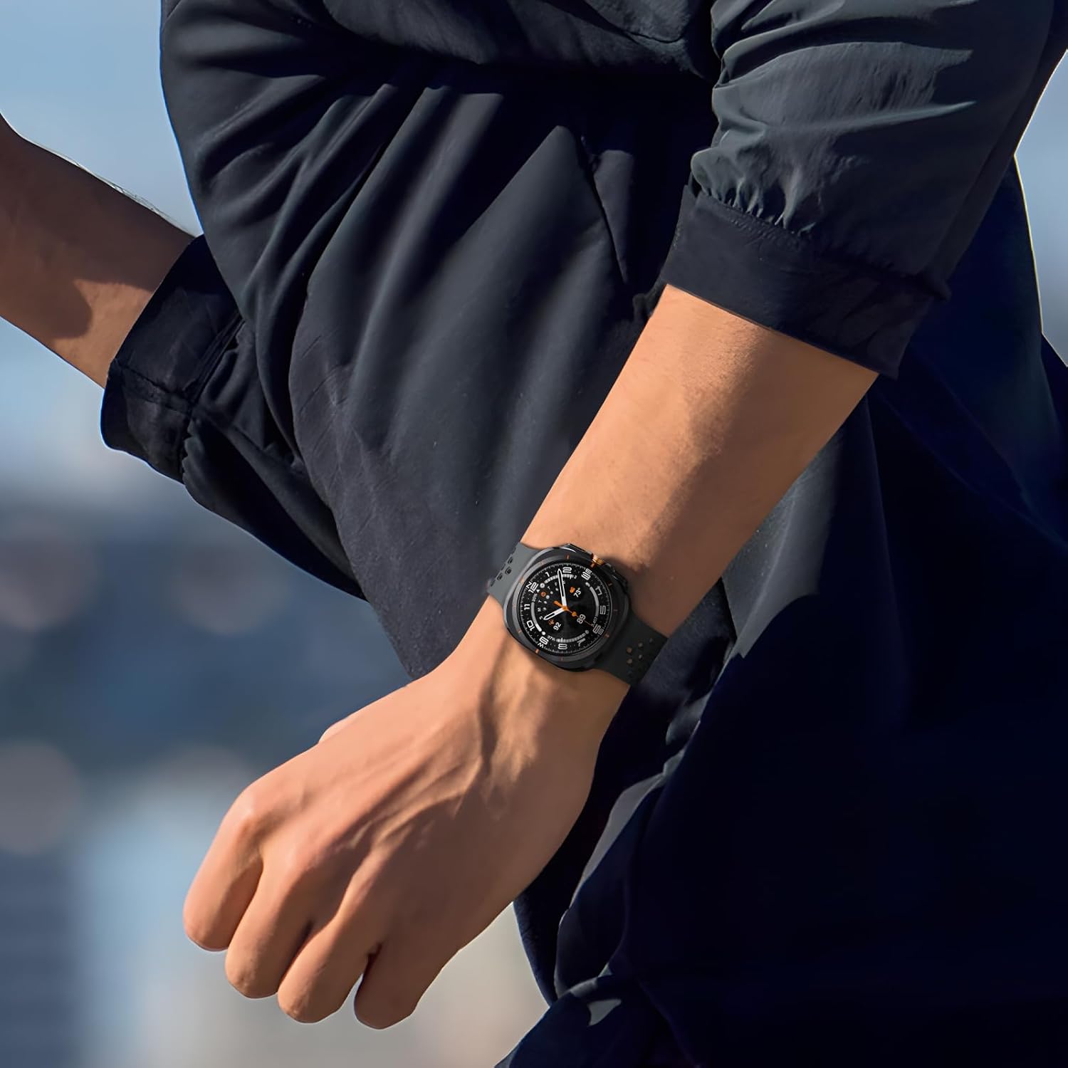 ANCOOL Compatible with Samsung Galaxy Watch Ultra Band 47mm, Silicone Magnetic Breathable Band for Samsung Galaxy Watch Ultra Bands Men Women, Black+Brown+Dark grey - Image 7