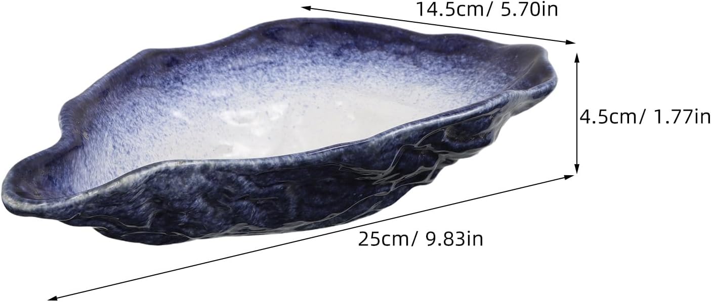 jojofuny Outdoor Ceramic Butterfly and Bee Watering .5-inch Shell Butterfly Bath Bowl Bee Feeder for Garden and Yard Wildlife