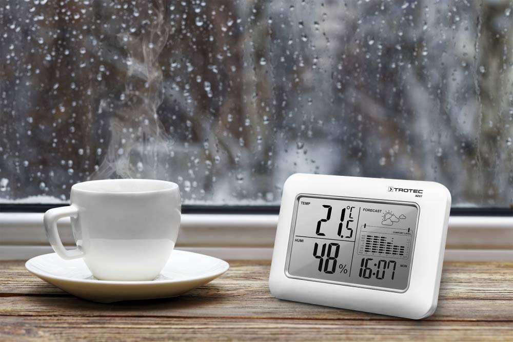 TROTEC BZ07 thermo-hygromètre station météo sans fil température hygrométrie indicateur tendance météo réveil
