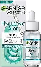 Garnier Replenishing Serum For All Skin Types Enriched with Hyaluronic Acid, Aloe Vera and Glycerin, Hyaluronic Aloe, 30ml, Pack May Vary