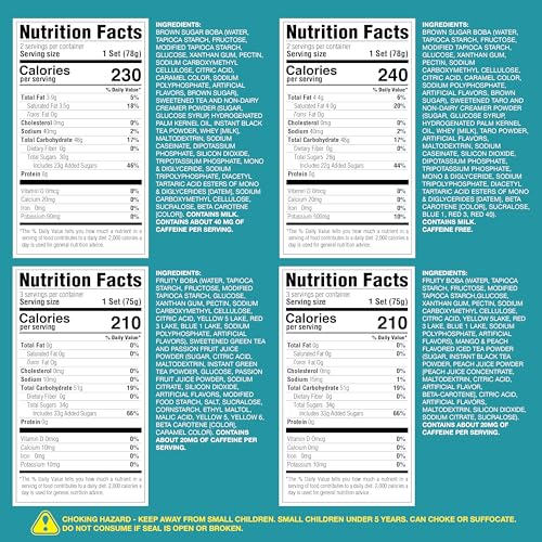 J Way Local Flavor Instant Boba Bubble Pearl Variety Milk Tea Fruity Tea Kit With Authentic Brown Sugar Fruity Tapioca Boba thumb #5