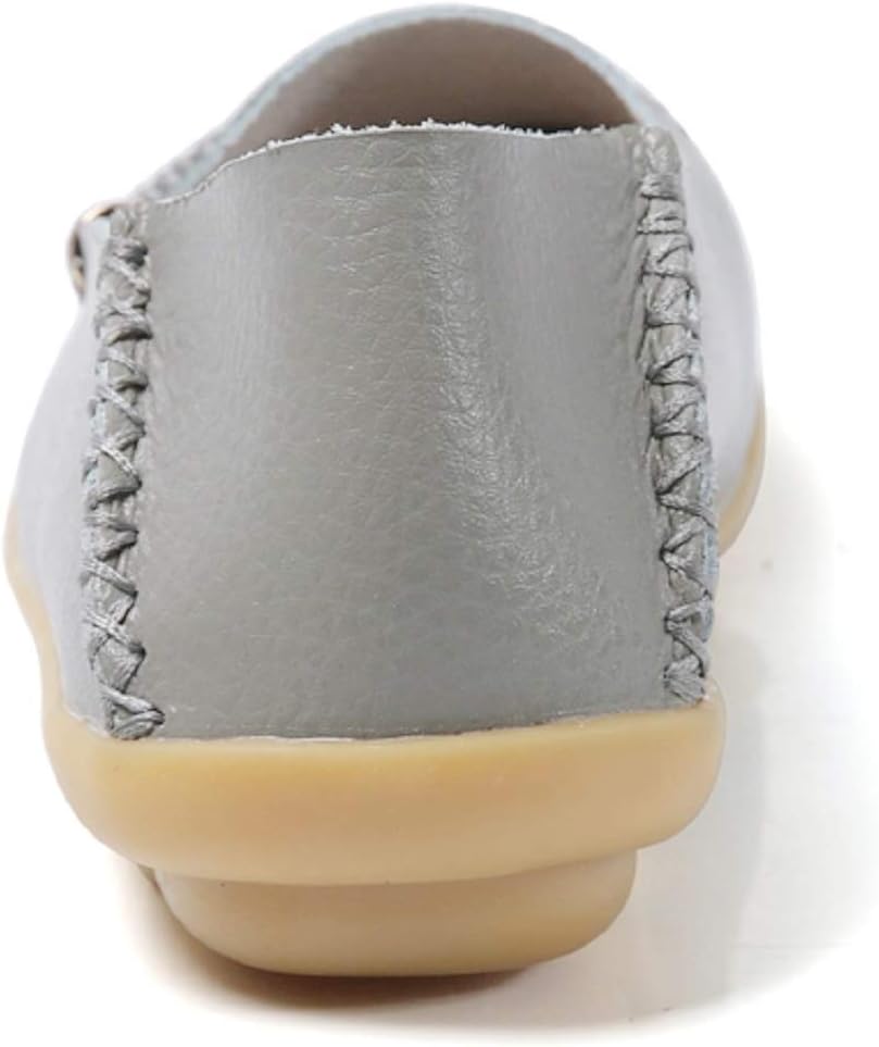 VenusCelia Women's Comfort Walking Boat Shoe 6 Grey