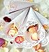 Assembled Confetti toss Cones, Set of 100 Small Cones for Confetti, Lavender, Rice 5,5'' (100)