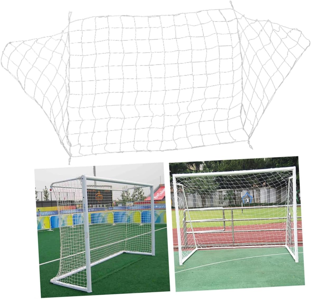 2pcs Durable Football Soccer Goal Net Outdoor Sports Training Match Accessories for School Use Fits Players Design for Performance