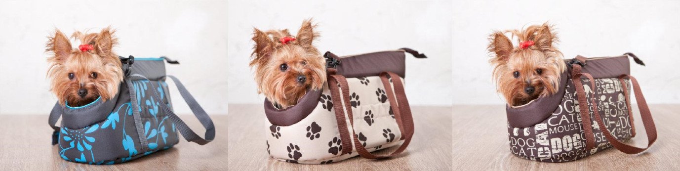 HobbyDog Tor bwl1 Bolsa para Perros y Gatos, 27 x 25 x 43 cm, Color marrón con Huellas