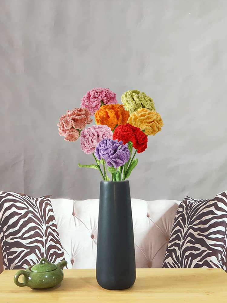 Bouquet di fiori all'uncinetto fatto a mano: fiore eterno, regalo per lei, compleanno, fidanzata, moglie, mamma - Italia