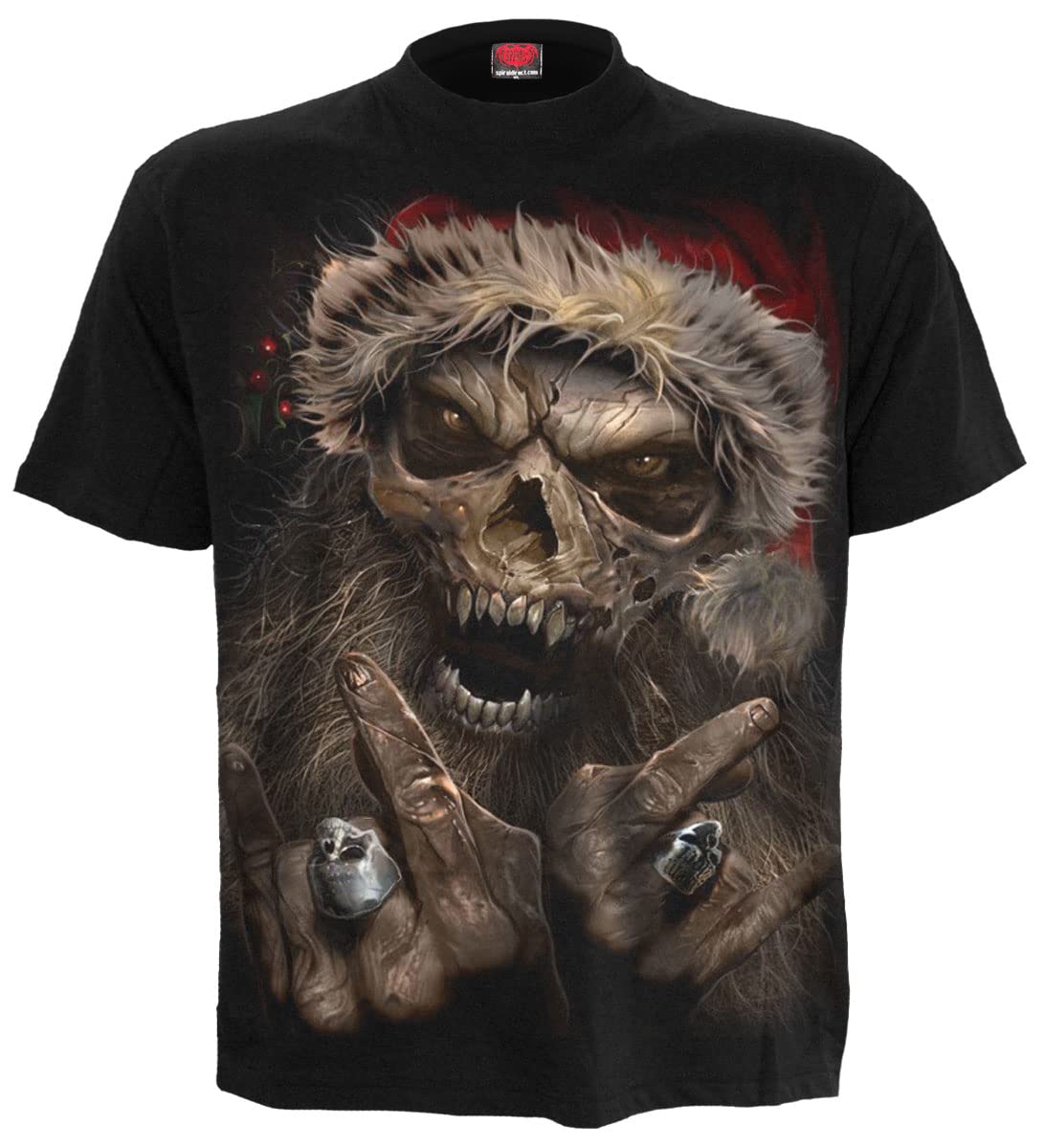 Spiral Men's Black M101 T-Shirts, L Uk