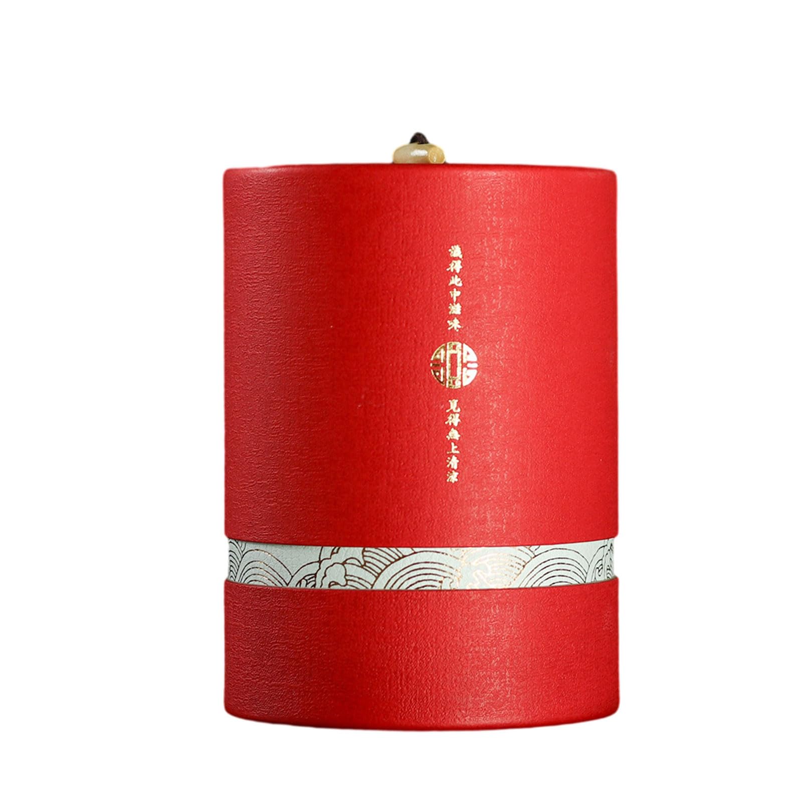 Tsophreniq Chinese Culture Tea Storage Box Exquisite Tea Container Canister Storage Jar for Enthusiasts Canister