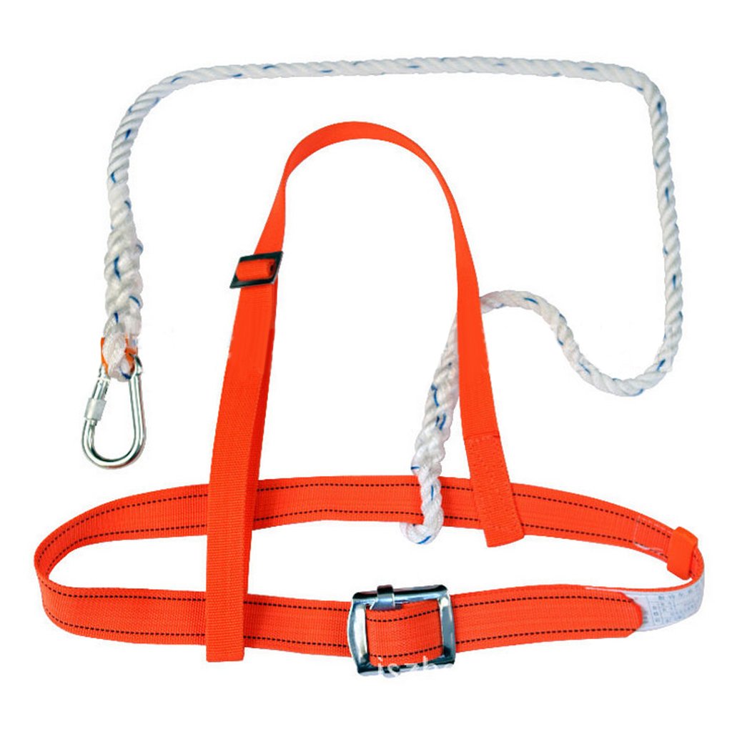 NYLSA Orange Scaffold Harness Kit Fall Arrest Protection Lanyard Climbing Gear