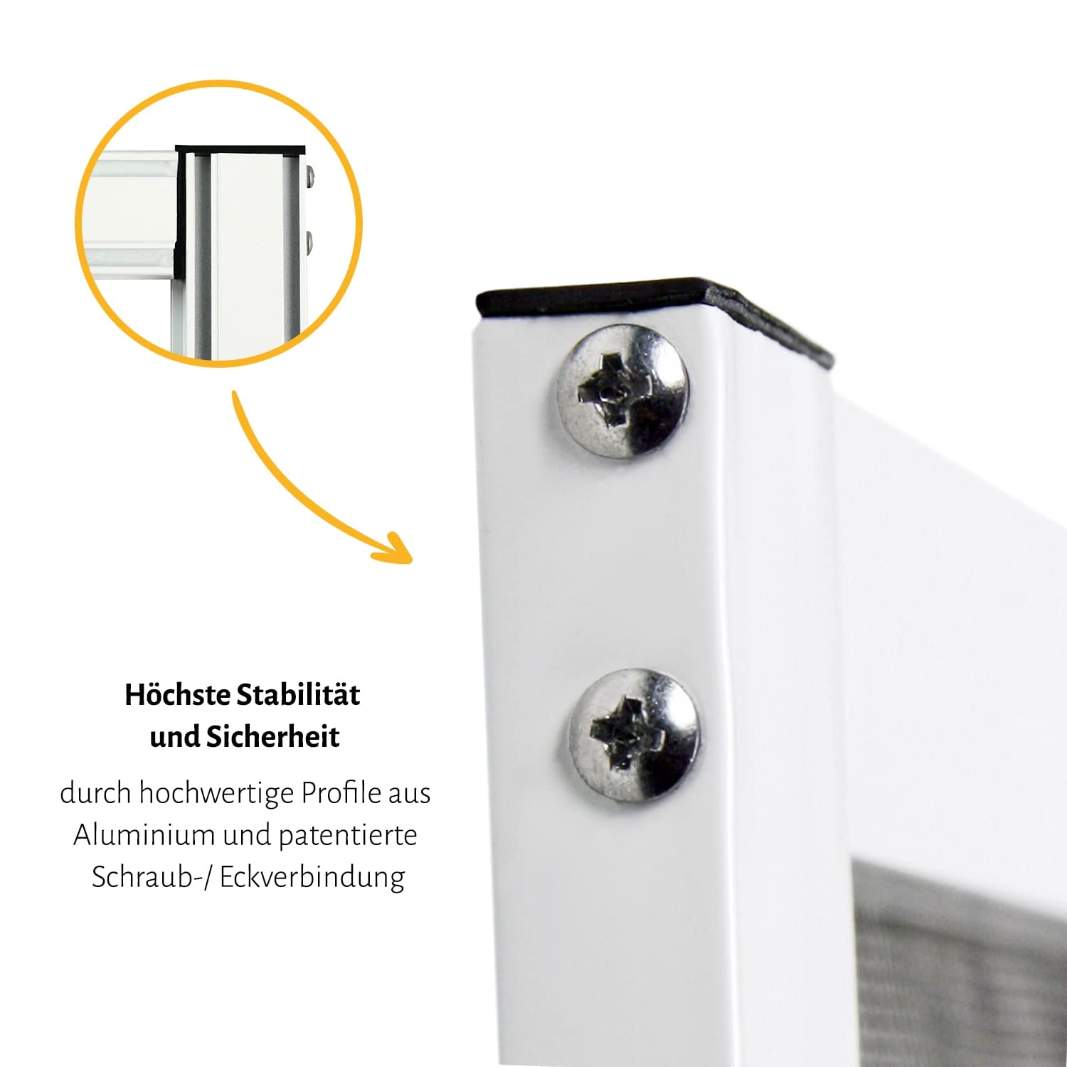 empasa Insektenschutz Fliegengitter Tür Alurahmen MASTER PRO | mit Scharnierkleber als Selbstbausatz, Farbe:braun, Größe:100 x 210 cm