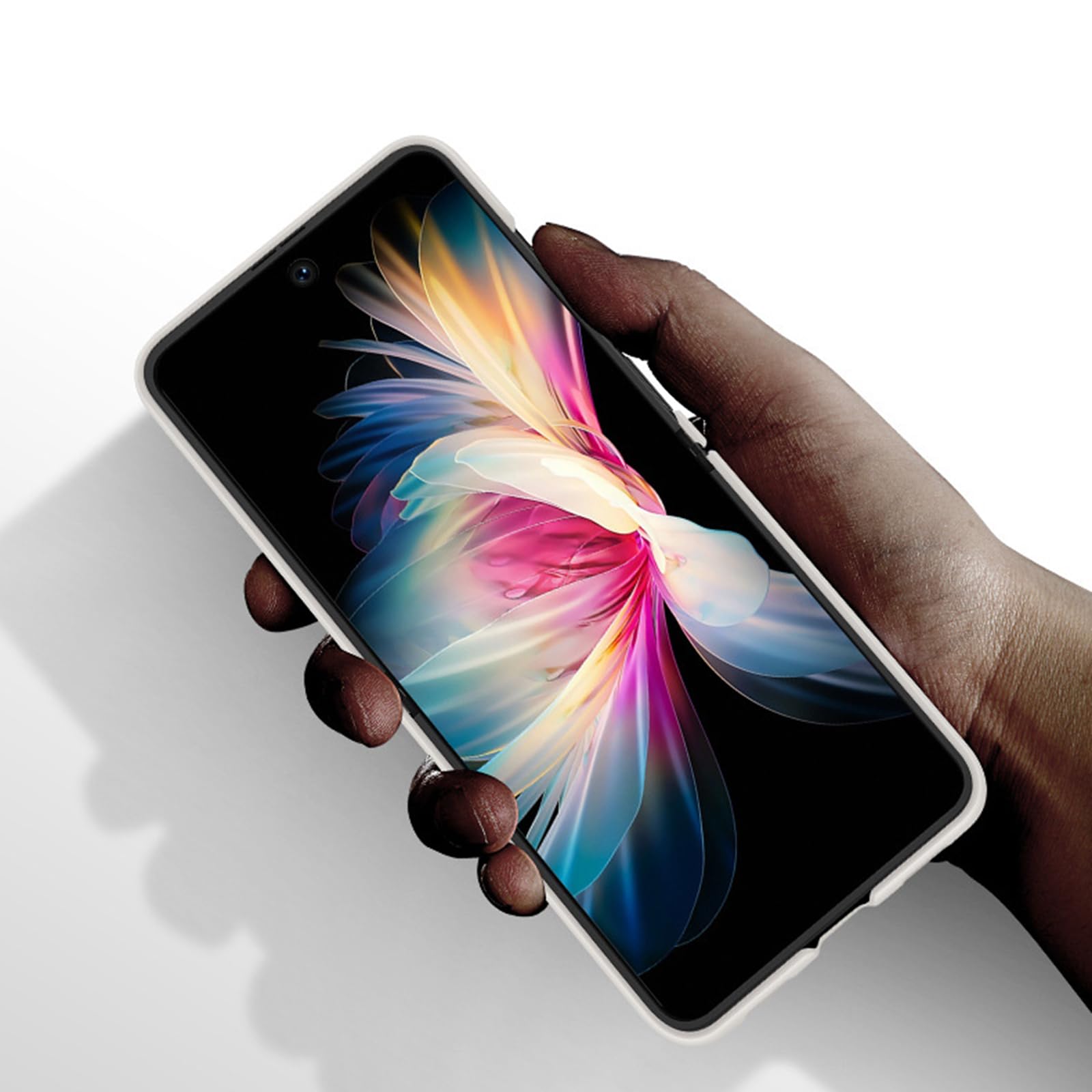 Magnetisch Hülle für Huawei Pura X, Dünne Gefrostet Hart PC rutschfeste Schutzhülle Unterstützt Drahtloses Aufladen Handyhülle,Schwarz,Pura X