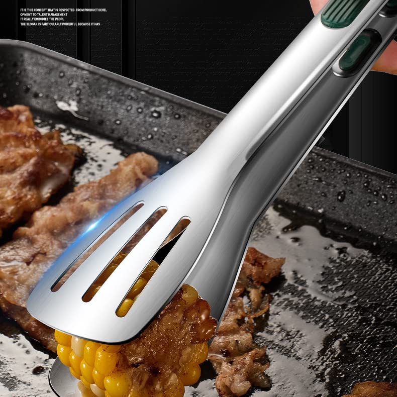 Kitchen Tongs - 23 cm 9 inch,304 Premium Stainless Steel Ice Sugar Tongs,Heavy Duty Food Clamps,Heat Resistant and Non-Slip Handle,Serving for Cooking Sweets Cake Wedding Party Salad and Barbecue - Image 6