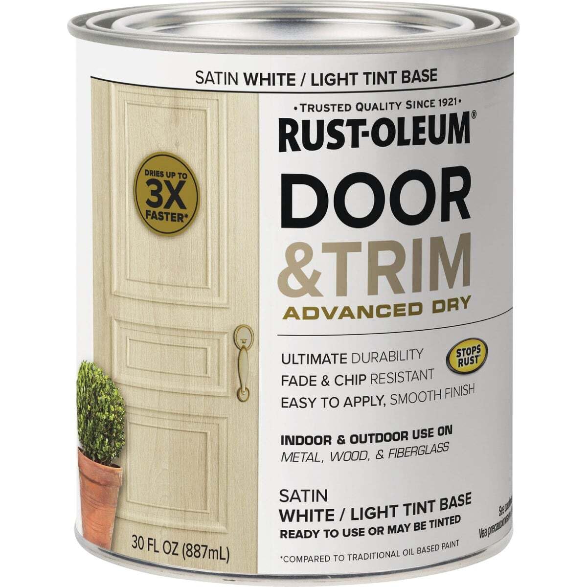 Rustoleum Stops Rust 369389 Door & Trim Paint White/Light Base