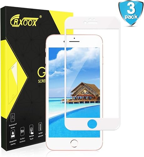 Pack Pellicole Protettive Vetro Temperato Screen Protector per Ipnone Bianco Pack Pellicole Protettive Vetro Temperato Screen Protector per Ipnone Bianco
