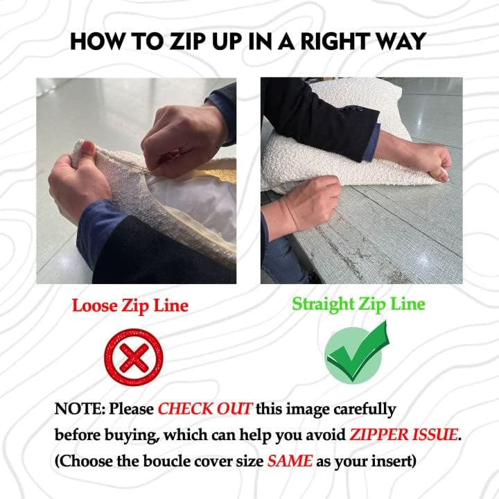 DOMVITUS Luxury Decorative Throw Pillow Cover 18 x 18 Inch Textured Boucle Square Sofa Couch Pillow for Living Room Woven Accent Cushion Case, 1PC, Ivory - Image 8