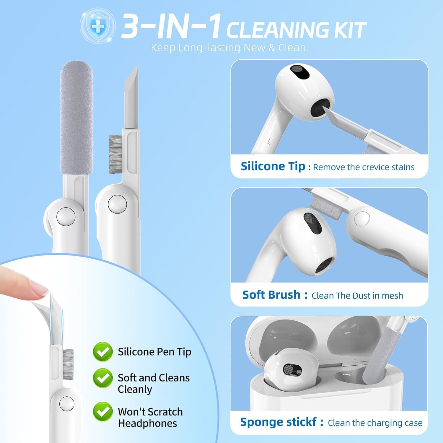 Coque pour AirPods 4 Vert Sapin Gravure au laser Étui de Protection AirPods 4 & ANC