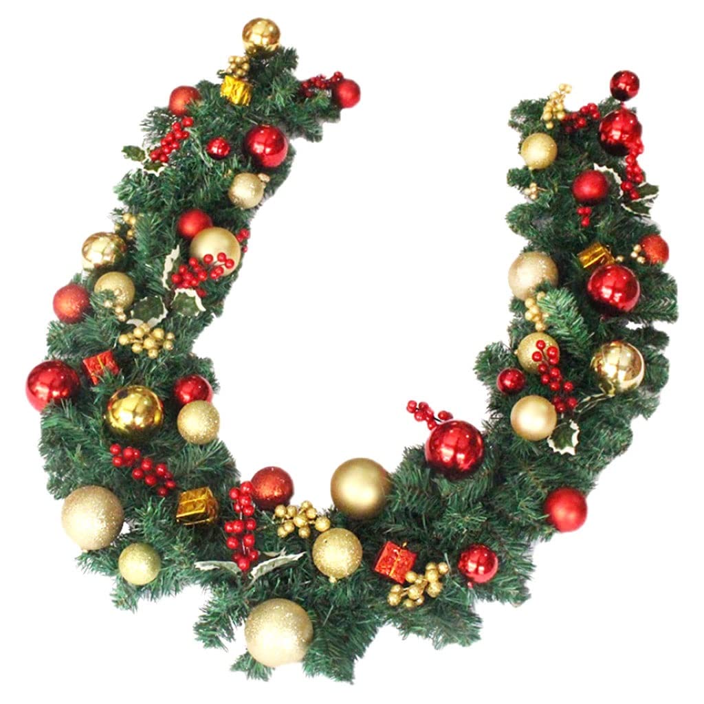 Weihnachten Girlande Künstliche Girlanden Und Weihnachtskugeln Als Kamindekoration Weihnachtsdekoration