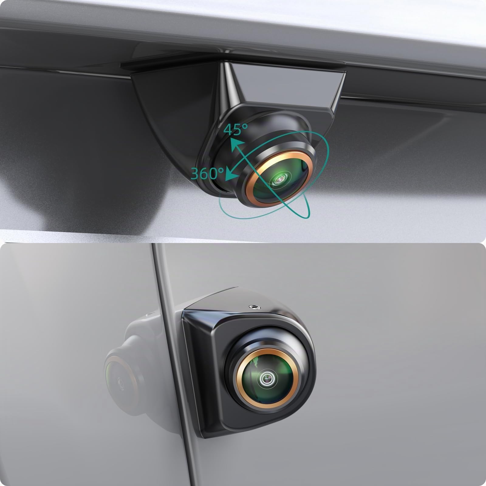 AHD 1080P Rückfahrkamera Funktioniert Nur mit Monitoren und Radio, die das AHD 1080P Videosignal Unterstützen, Rück/Seitenansicht Kamera, einstellbare Fischaugenlinse