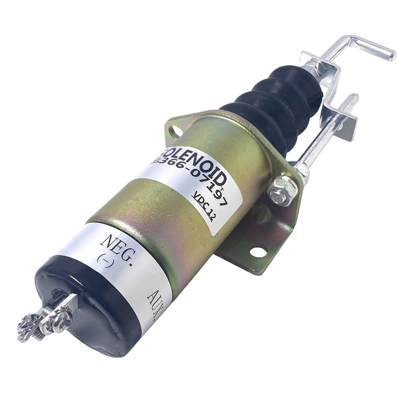 Ovnmgbqx One Color 366-07197 12V 366-07198 24V Fuel Shutoff Solenoid Sa-3405T 1502-12C7u2b2s1 Stop Diesel Engine Parts