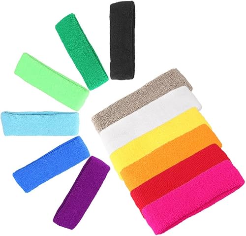 Miniatura 8 de Mallofusa 12 diademas de baloncesto deportivasbanda de sudor para la cabeza soporte para exteriores