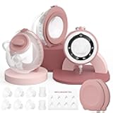 Momcozy Breast Pump V1 Pro Hospital-Grade, Hands-Free & Portable Wearable Pump, Upgraded Electric Pump with 3 Fine-Tuned Rhythms|15 Levels, Come with Leak-Proof DoubleFit Flange, Cozy Red.