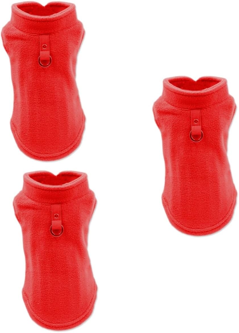 NOLITOY3pcs Dog Cat Coat Fleece Vests Heated Fleece Vest Small Dog Clothes Heated Vest Heating Coat Dog Cat Coat Pet Stuff Pet Warm Apparel Fleece Coat Puppy Coats Thicken Set