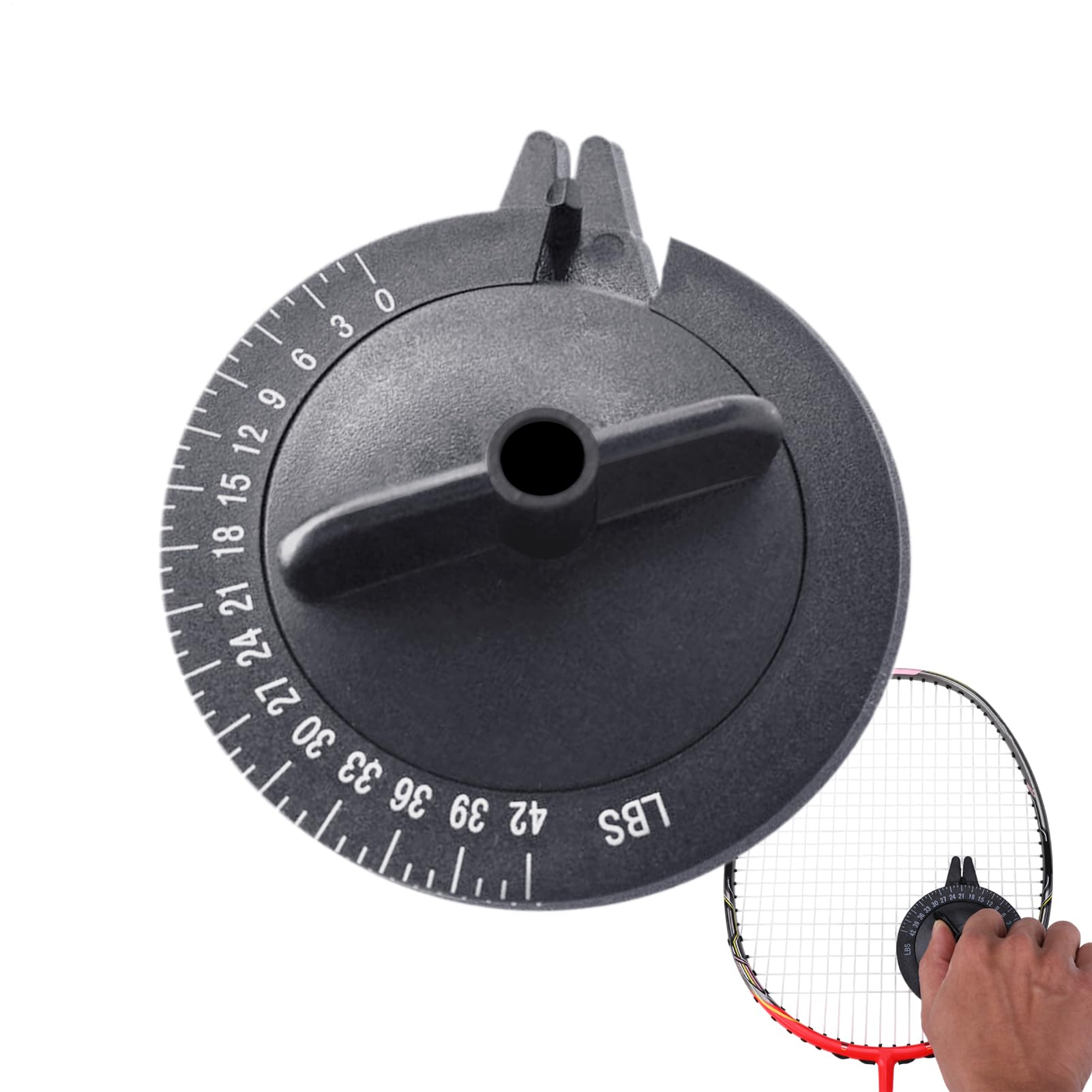 Schläger String Tester für Badminton - Handheld -Spannungsmessgeräte, tragbares Sportwerkzeug | Genauige String -Messgerät für Tenniskürbisspieler Männer Frauenausrüstung Kalibrierungsprüfer für Spiel