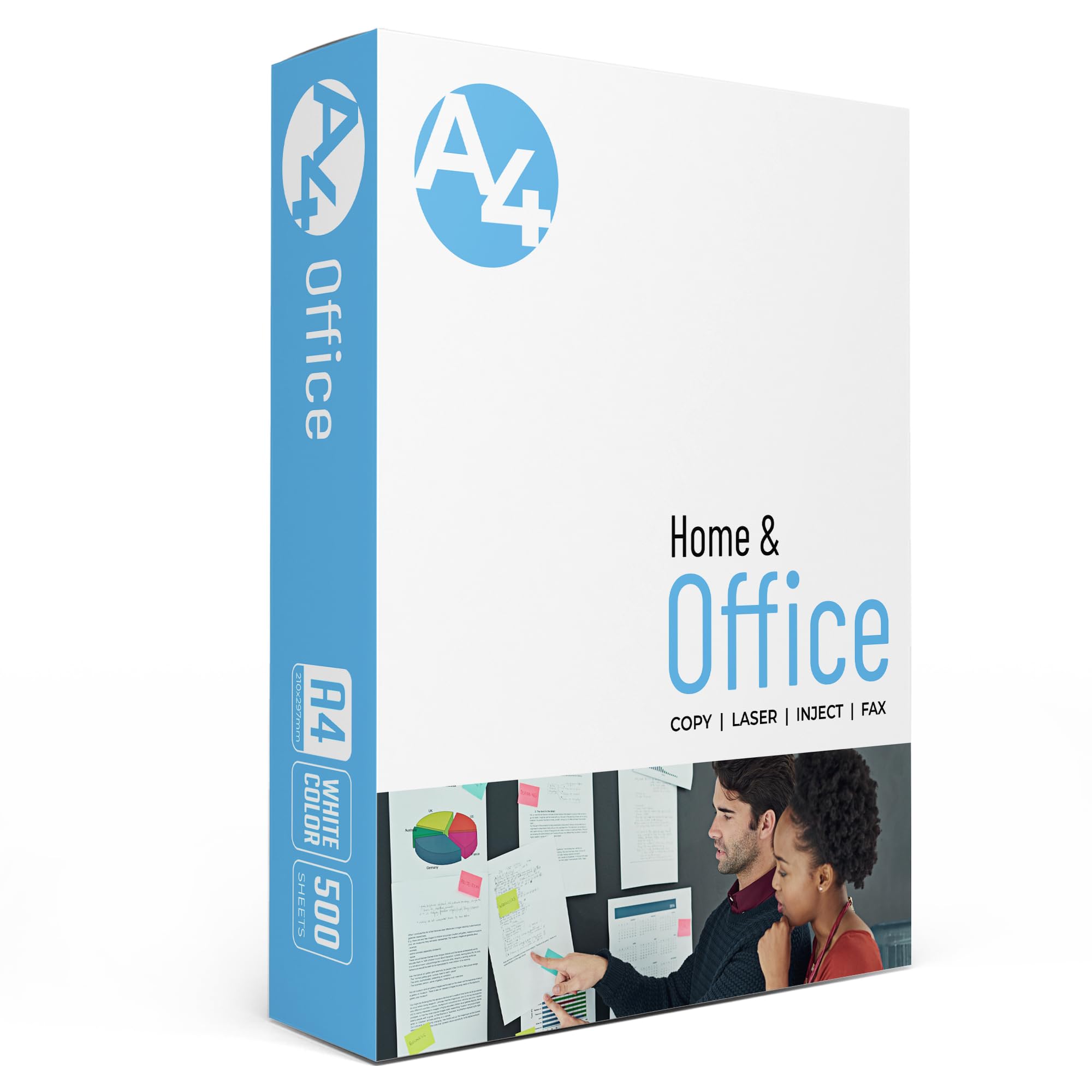 Roe Tenpo A4 Printer Paper, 500 Sheets, Smooth White Paper Finish, Compatible with Inkjet & Laser Printers