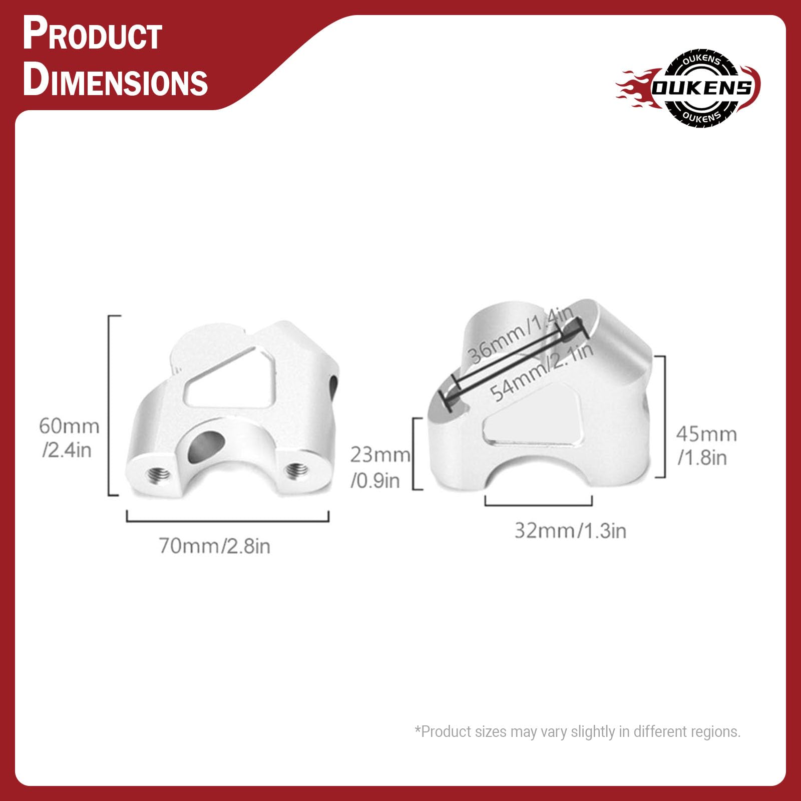 OUKENS Manubrio Riser 30 mm R1200GS R1250GS Adattatore Montaggio Morsetto