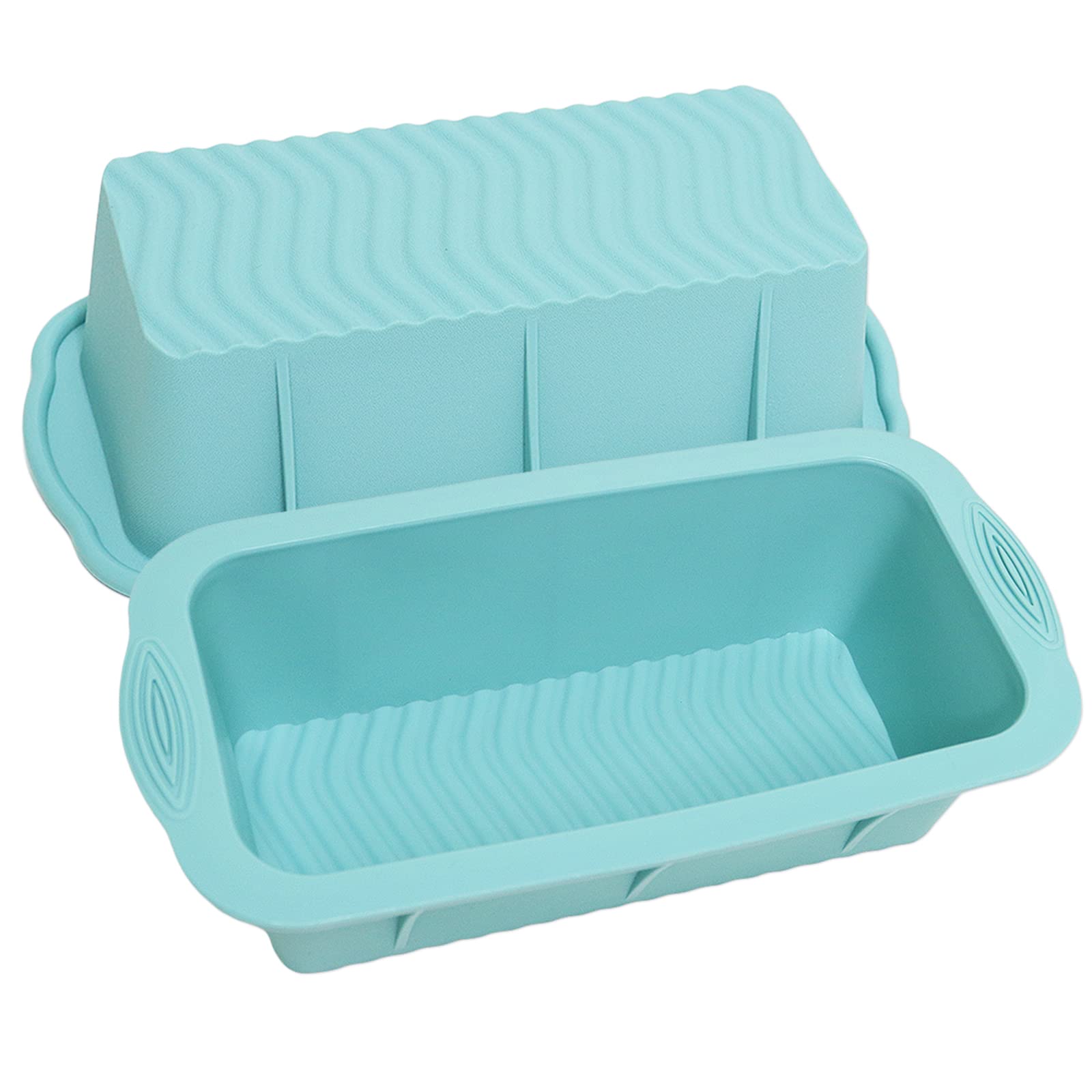 Alimat PluS Silicone Bread Loaf Pan Set of 2, Silicone Baking Mold for Homemade Cake, Non-Stick Meatloaf Pan
