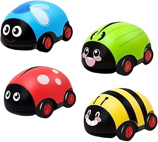 Toyvian 4 Pçs Brinquedos Educativos Para Retráteis Joaninha Para Crianças Brinquedos Educativos Para Crianças Brinquedos Para Crianças Caminhões Para Crianças Caminhões Para