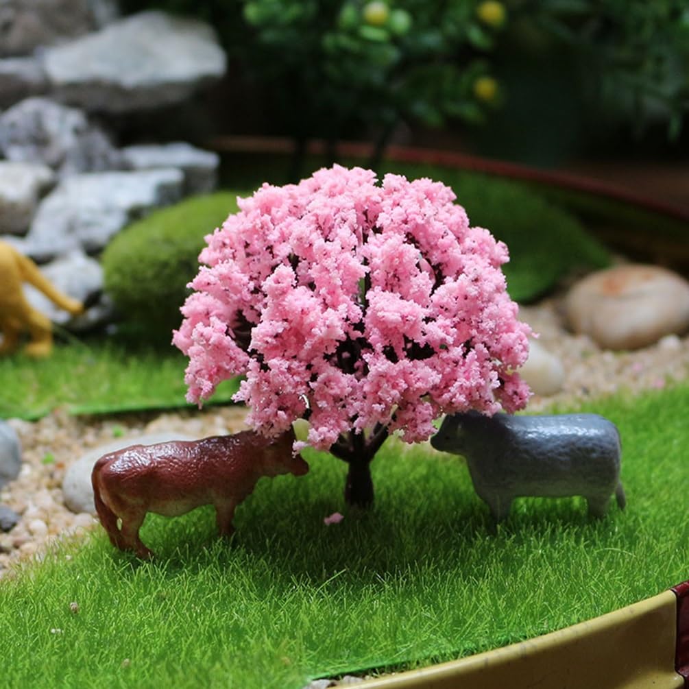 Amazon | desikaky 12本入り 桜 樹木 ジオラマ 桜の木 鉄道模型 ピンク