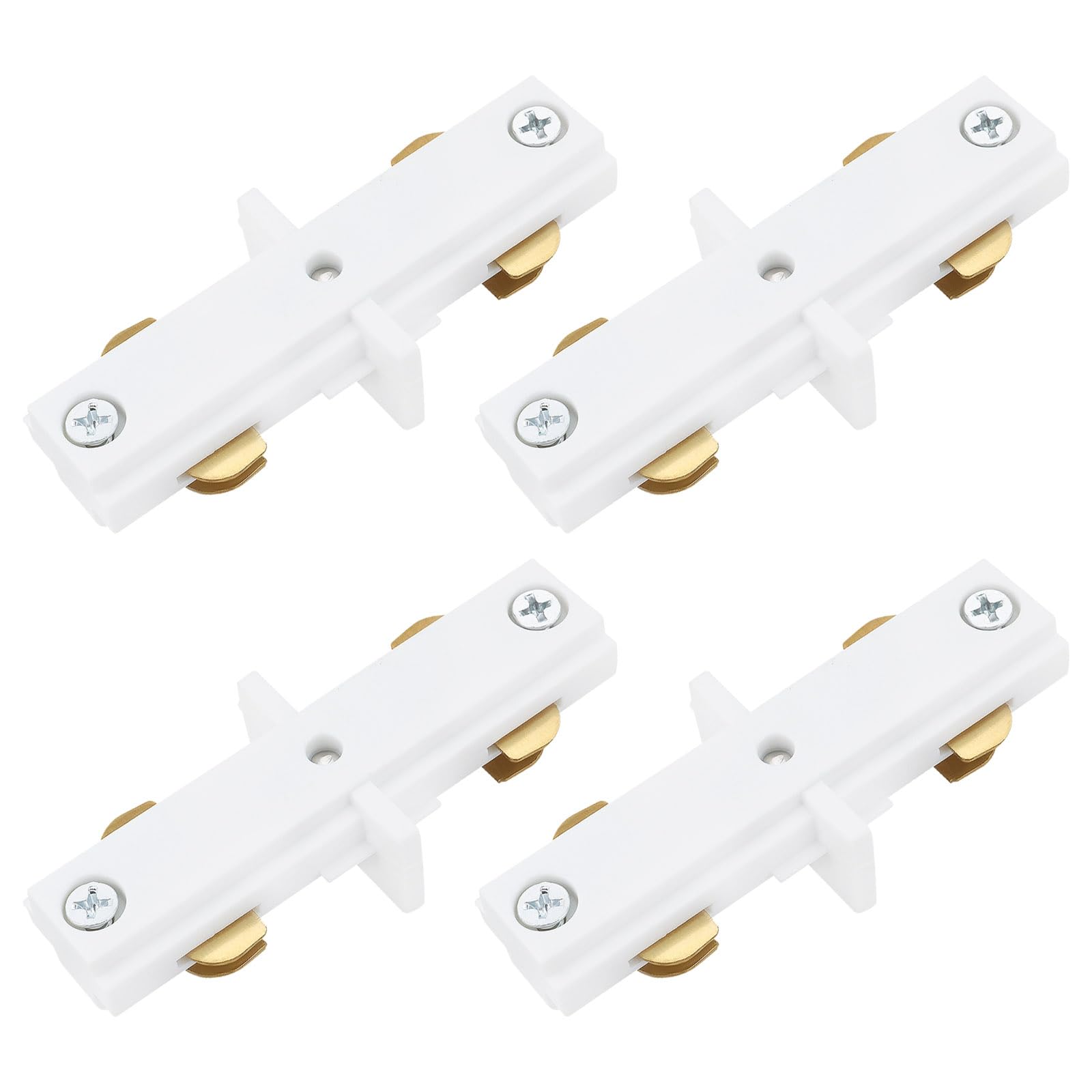 VGOL 4pcs White 120V H Series Single Circuit 3-Wire Track Connector Compatible with WAC Lighting H Track Systems