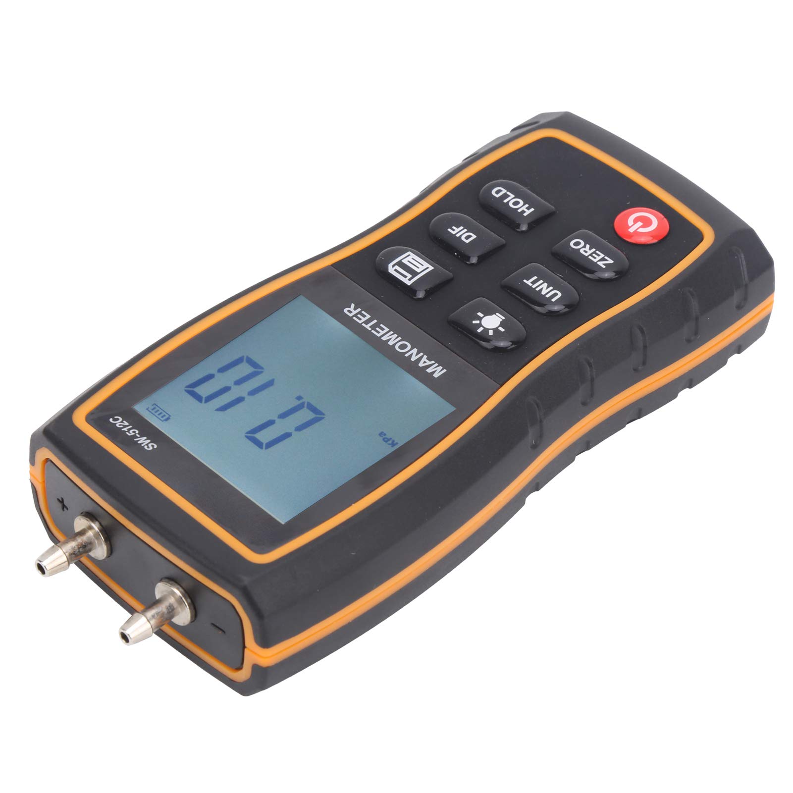 Manómetro Digital SW‑512C, ABS, Medidor De Presión De Aire HVAC, Herramienta De Prueba De Presión De Aire Diferencial